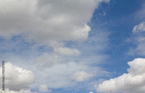 cloudy and blue sky space background