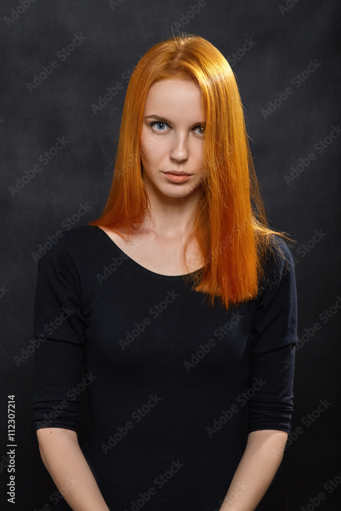 Fototapeta premium woman with red