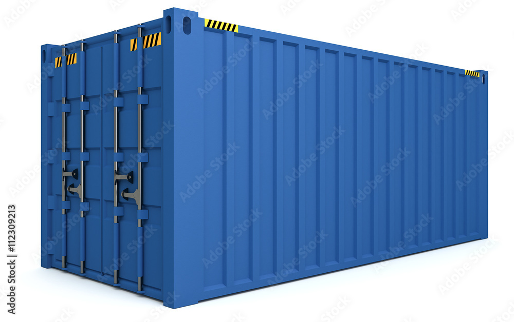 3D Illustration of Cargo containers isolated on white 3D Illustration of Cargo containers isolated on white
