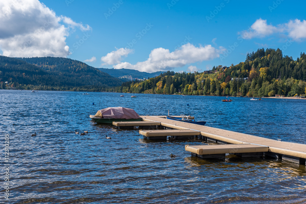 Schluchsee lake in the blackforest