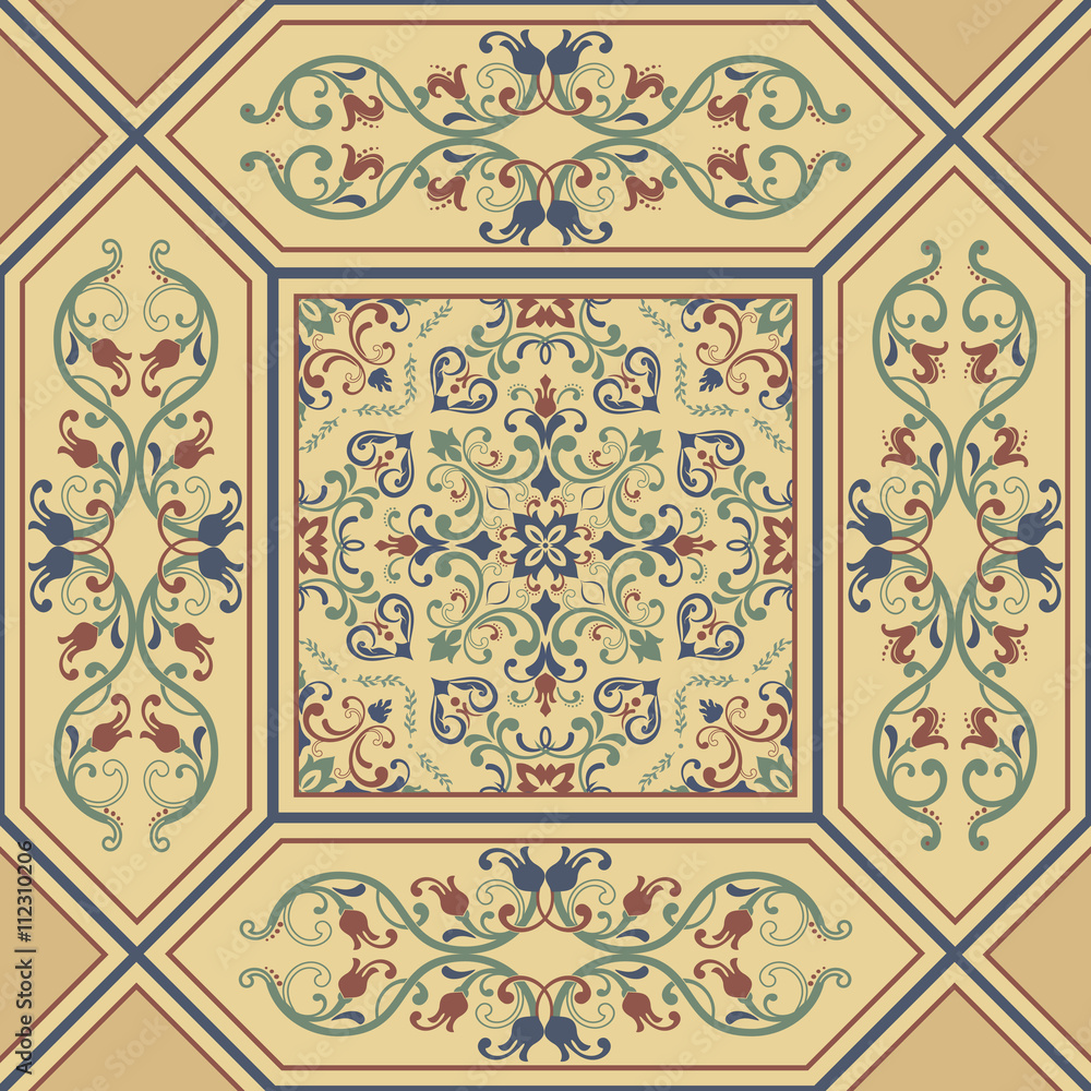 seamless patchwork tile with Moroccan motives seamless patchwork tile with Moroccan motives