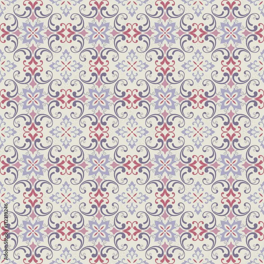 seamless patchwork tile with Moroccan motives
