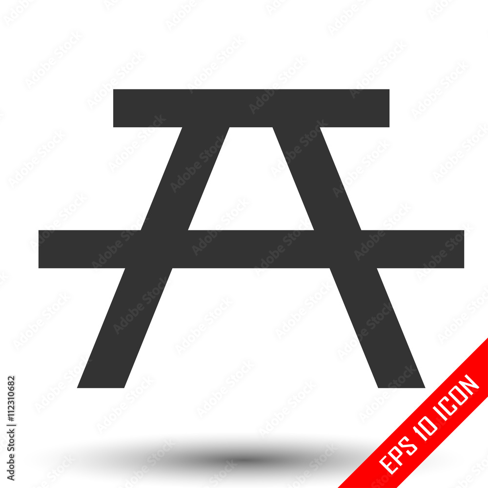camping Icon, Camping flat logo. Vector illustration isolated on white background camping Icon, Camping flat logo. Vector illustration isolated on white background