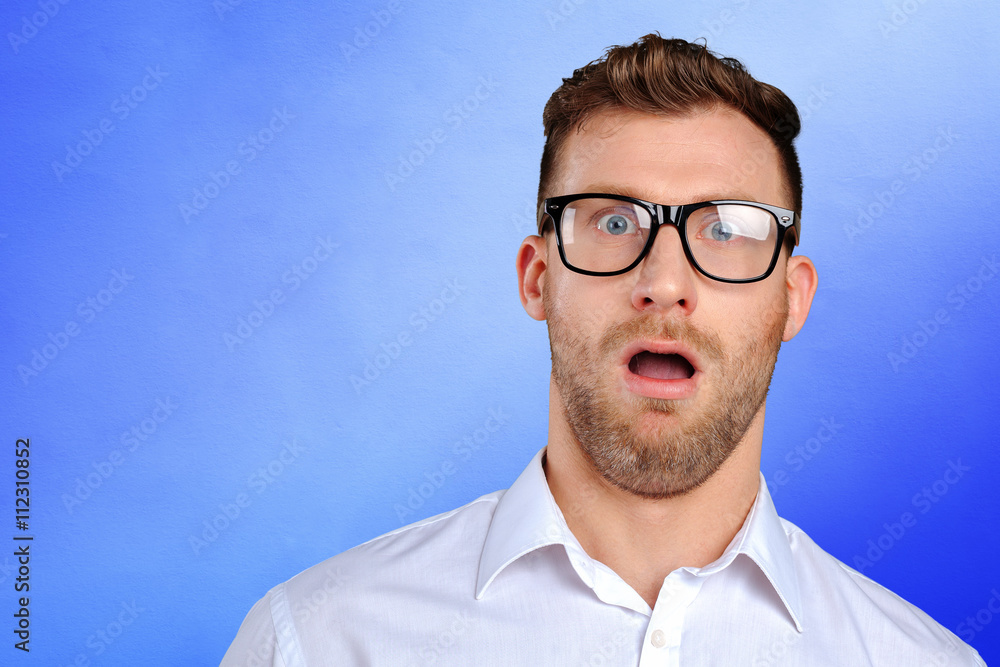 Nerd businessman in glasses Nerd businessman in glasses