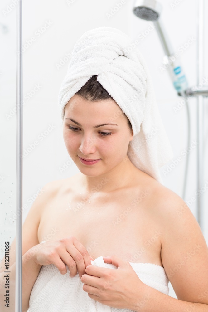Wrapped with towel Wrapped with towel