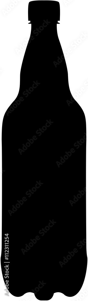 Obraz premium beer bottle silhouette