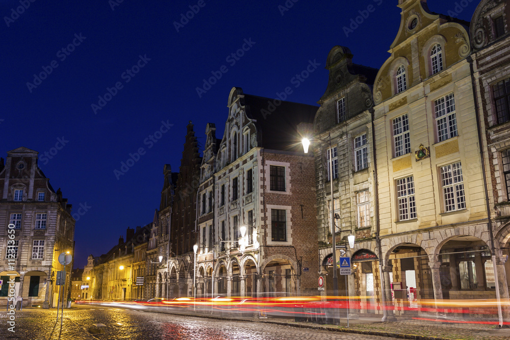 Flemish-Baroque-style townhouses in Arras in France