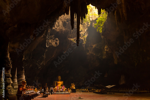 Sunbeam in Tham Khao Luang temple, Thailand