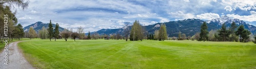Golf course in mountains