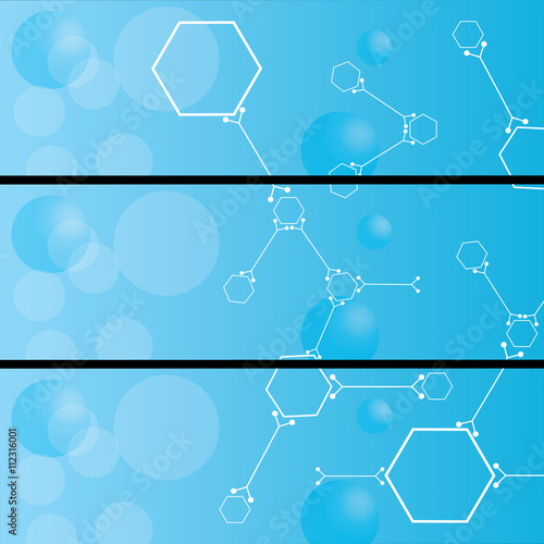 Set of medical banners or website headers.