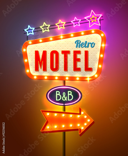 Neon Sign Seamless Pattern