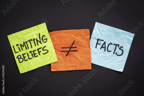 limiting beliefs are not facts photo