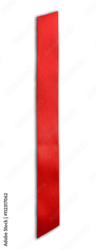 Red ribbon isolated on white Red ribbon isolated on white