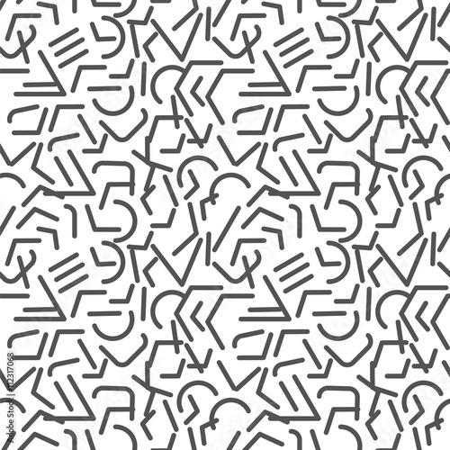 abstract symbols seamless pattern