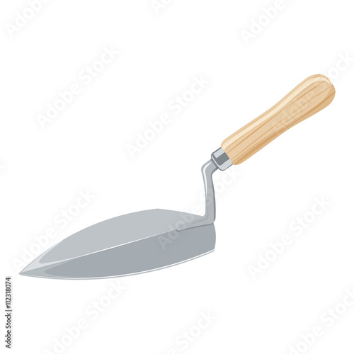 buliding tool trowel vector illustration isolated on white background