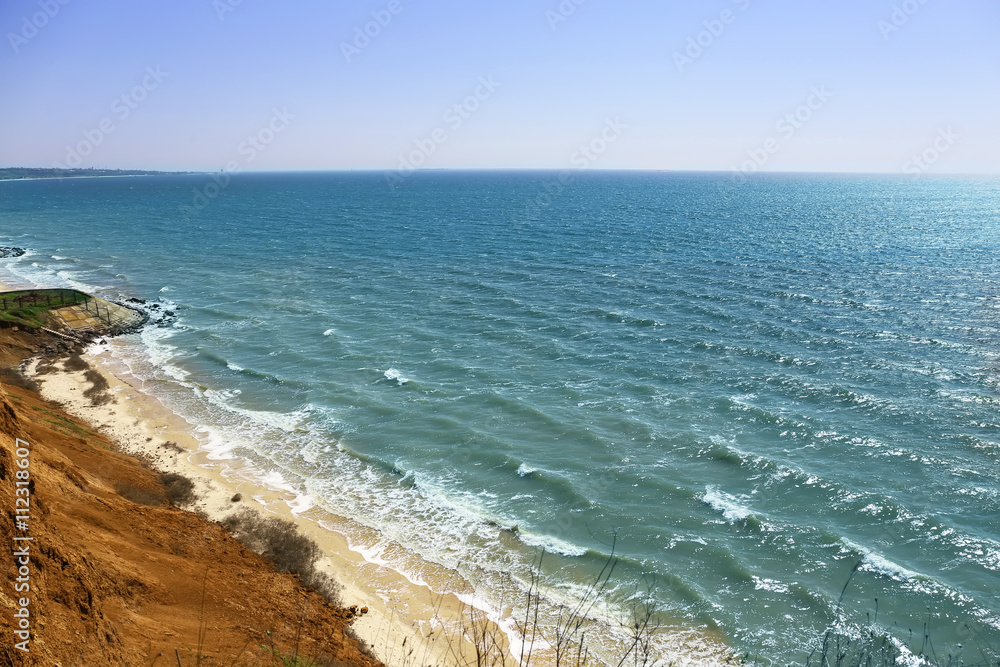 Beautiful ocean with clear sky