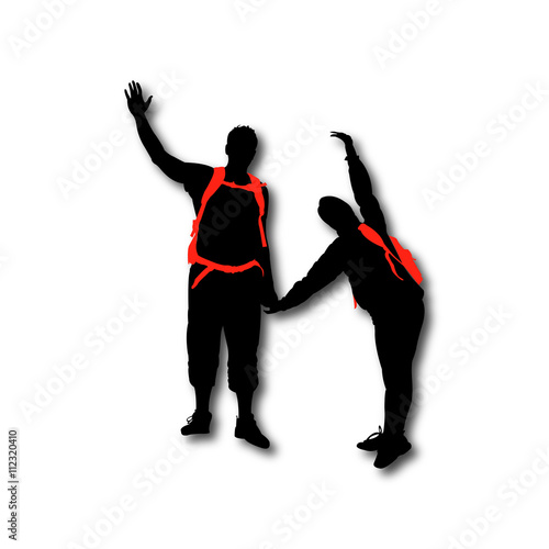 Hikers couple