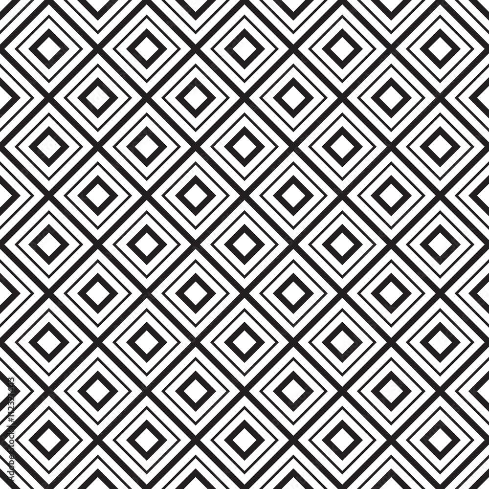 Vector geometric seamless diamonds pattern