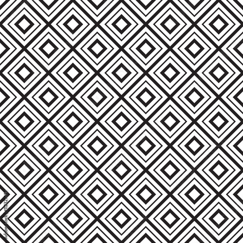 Vector geometric seamless diamonds pattern