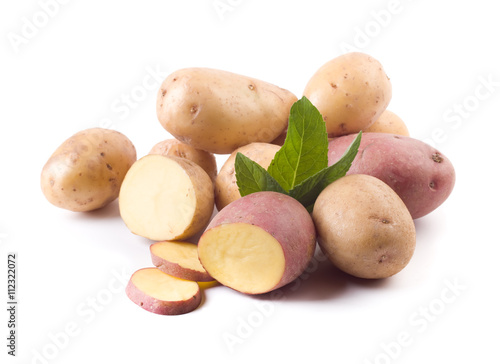  potato isolated on white background