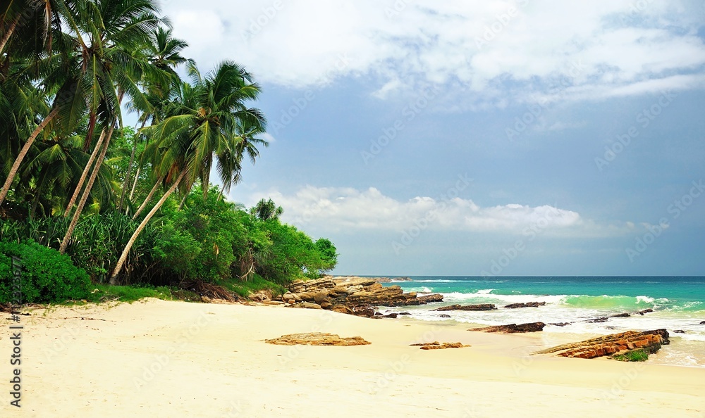 Beach on Sri Lanka.