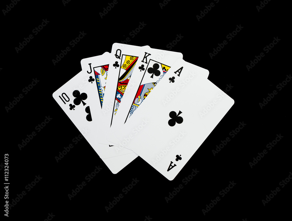 Obraz premium Poker cards, Royal flash