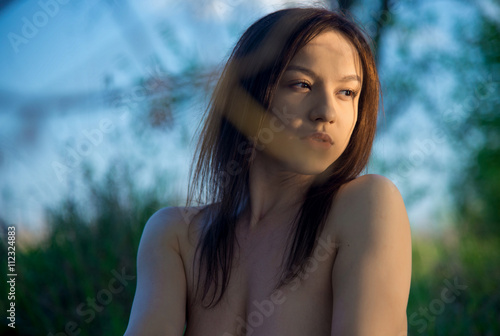 Naked woman in nature