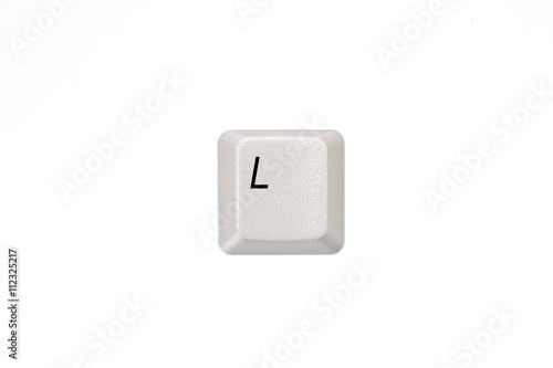 White keyboard keys - letter L