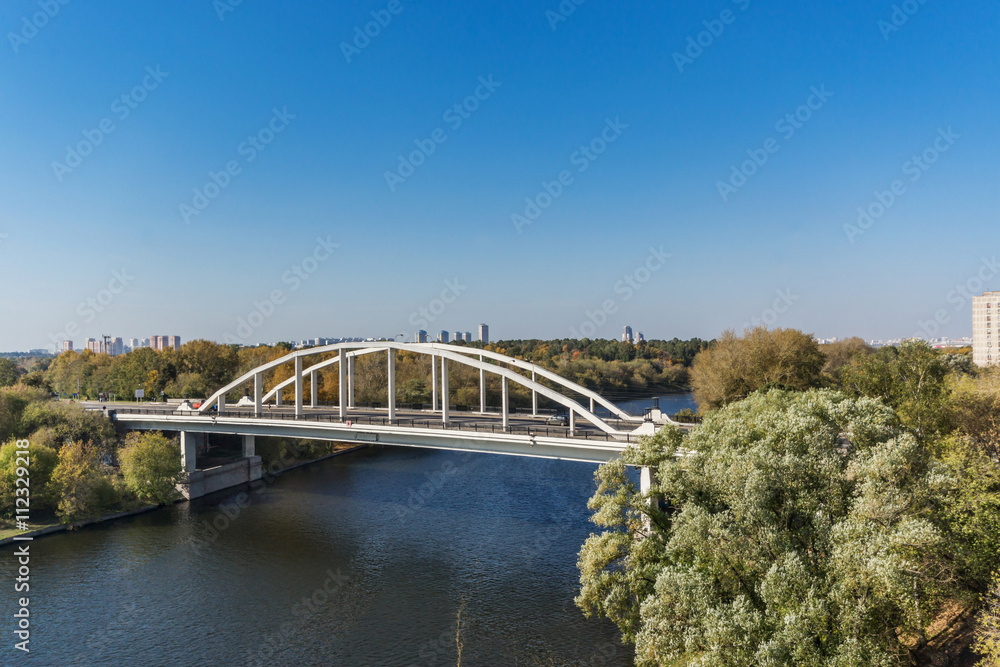 Fototapeta premium Khoroshevsky bridge. Moscow