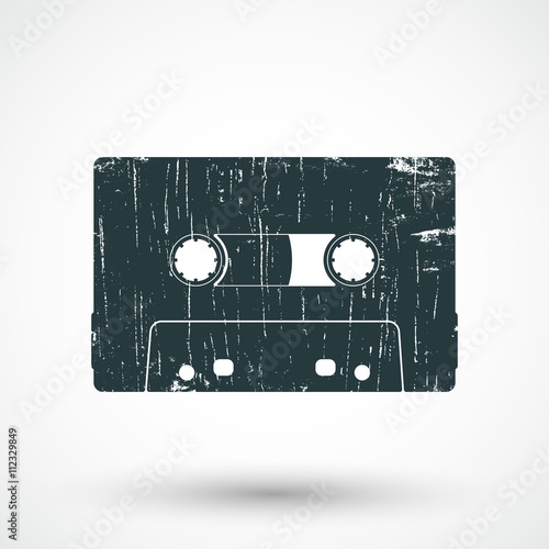 Audio cassette icon.