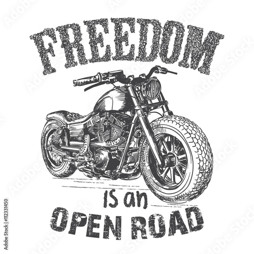 motorcycle t-shirt graphic print