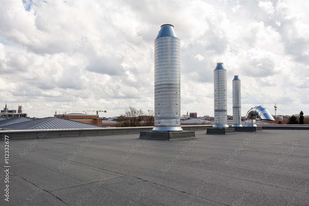 Chimney on the roof