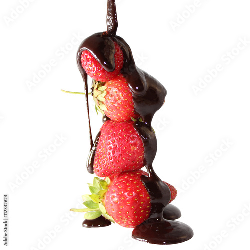 Cuadro en lienzo Chocolate covered strawberries