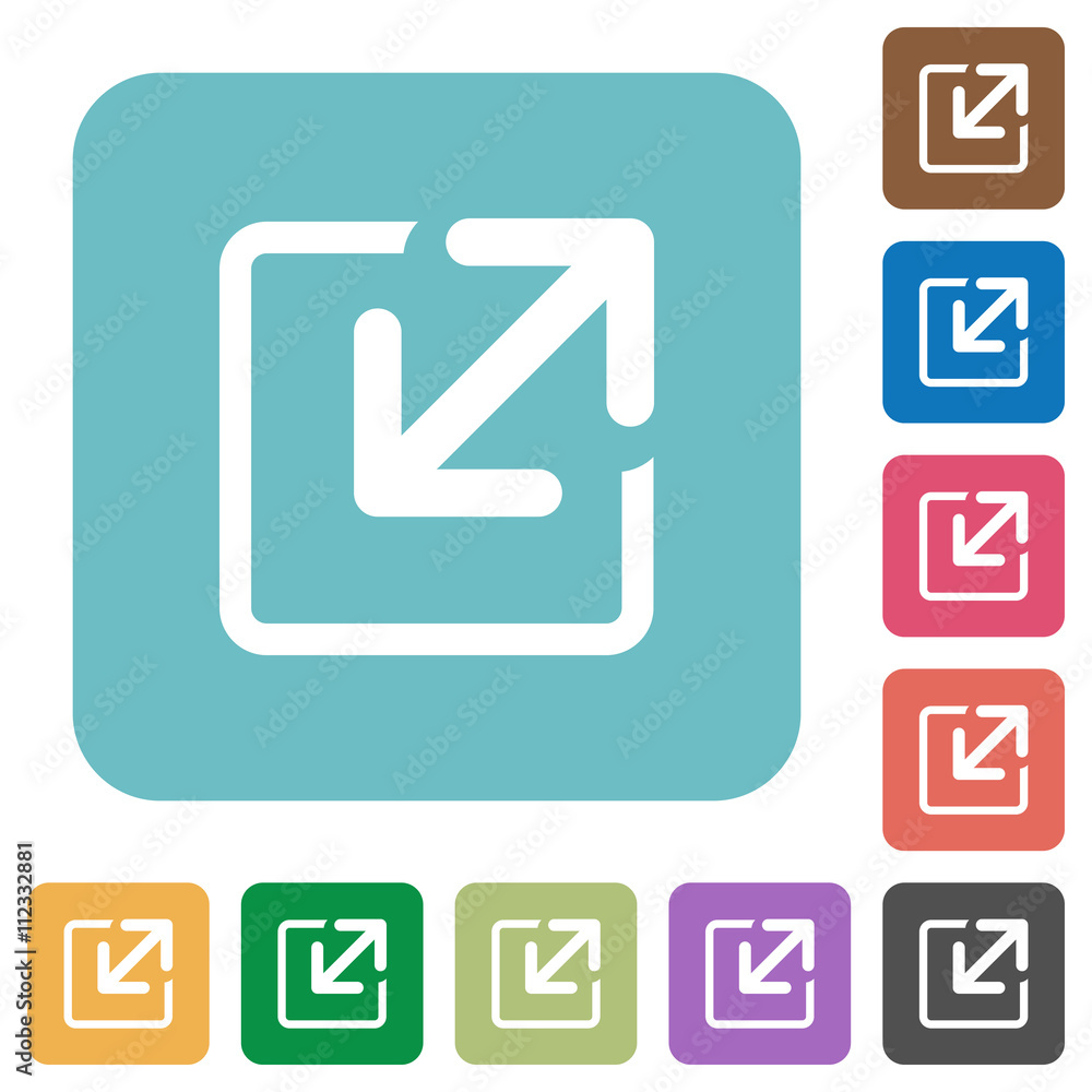 Flat resize window icons Flat resize window icons