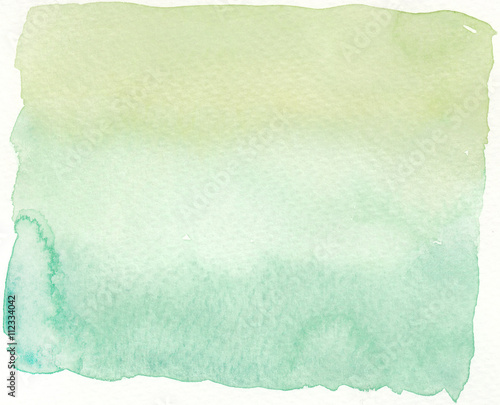 faded green shading tones abstract wet watercolor background