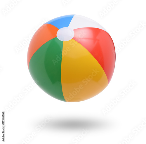 Beach ball isolated on white