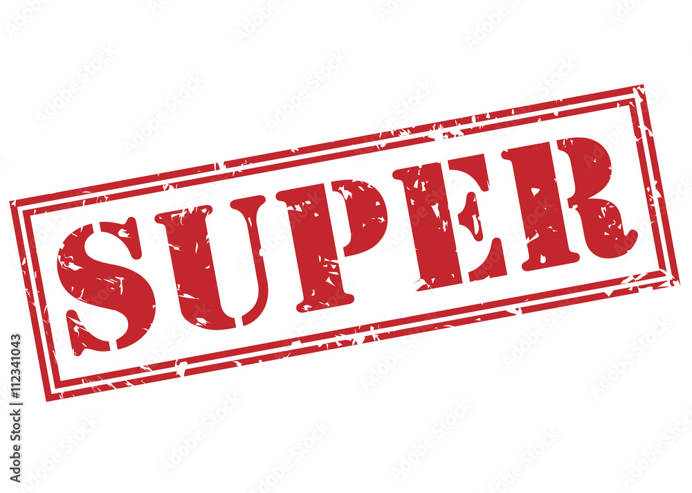 super red stamp on white background super red stamp on white background