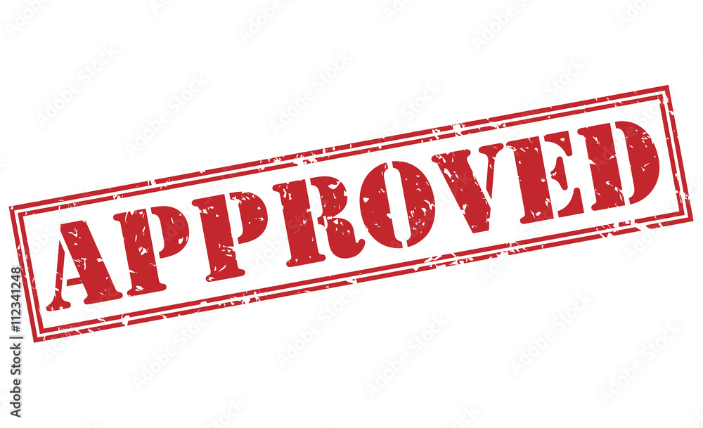 approved red stamp on white background approved red stamp on white background