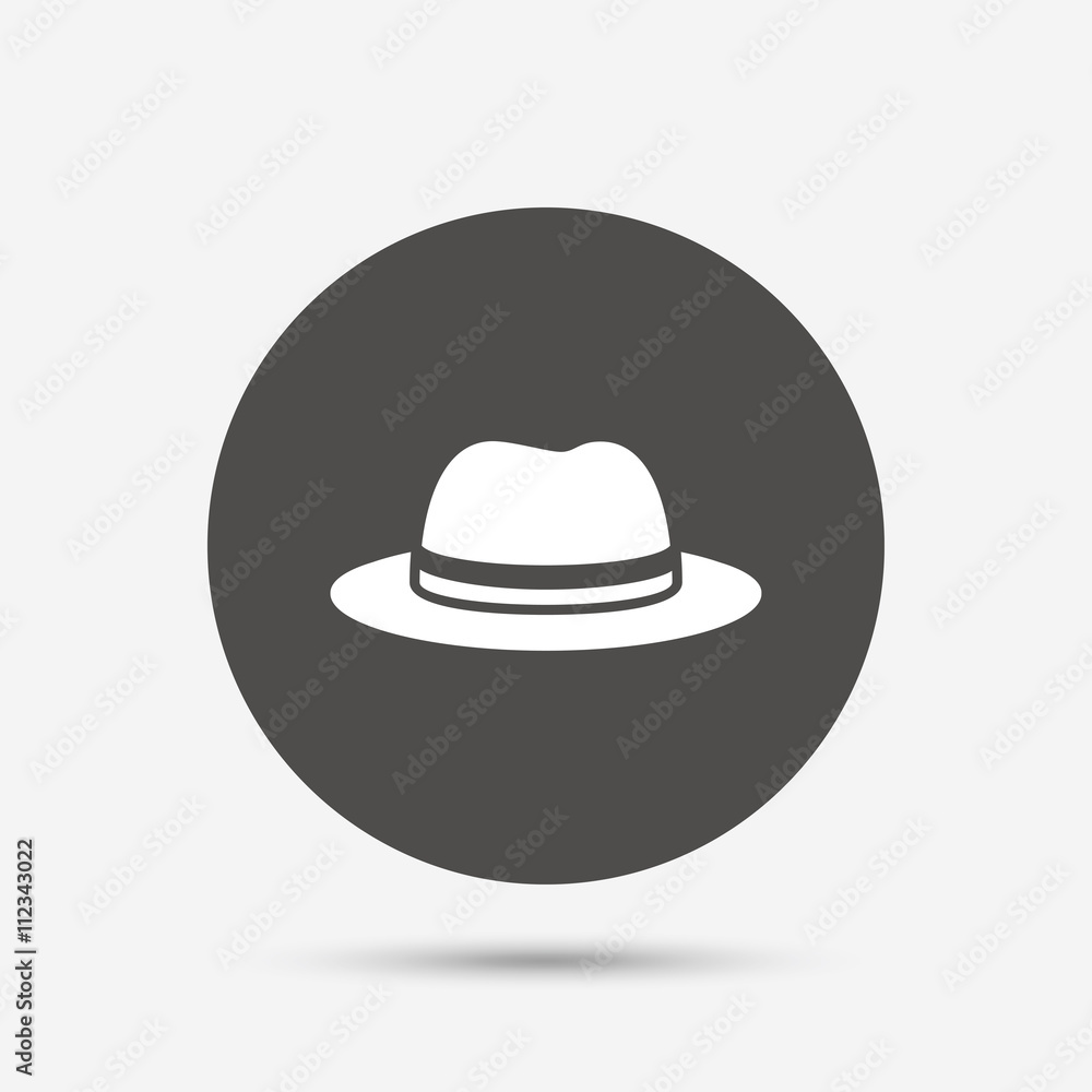 Top hat sign icon. Classic headdress symbol. Top hat sign icon. Classic headdress symbol.