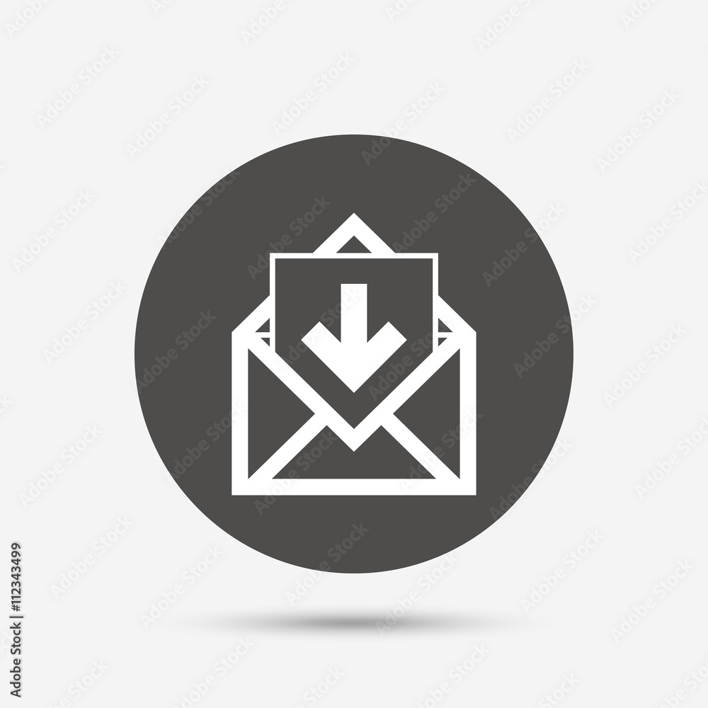 Mail icon. Envelope symbol. Inbox message sign. Mail icon. Envelope symbol. Inbox message sign.