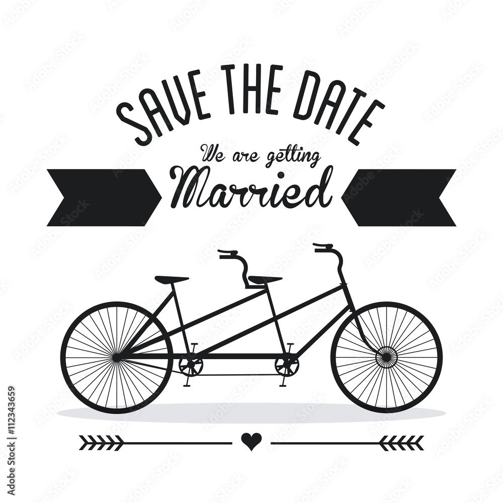 Fototapeta premium Married design. Wedding icon. Flat illustration