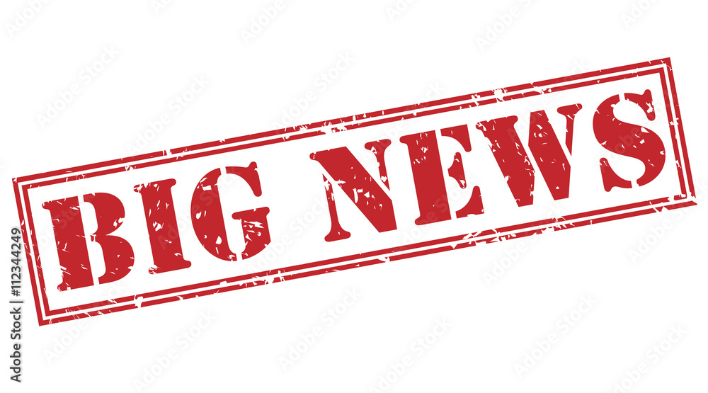 big news red stamp on white background big news red stamp on white background