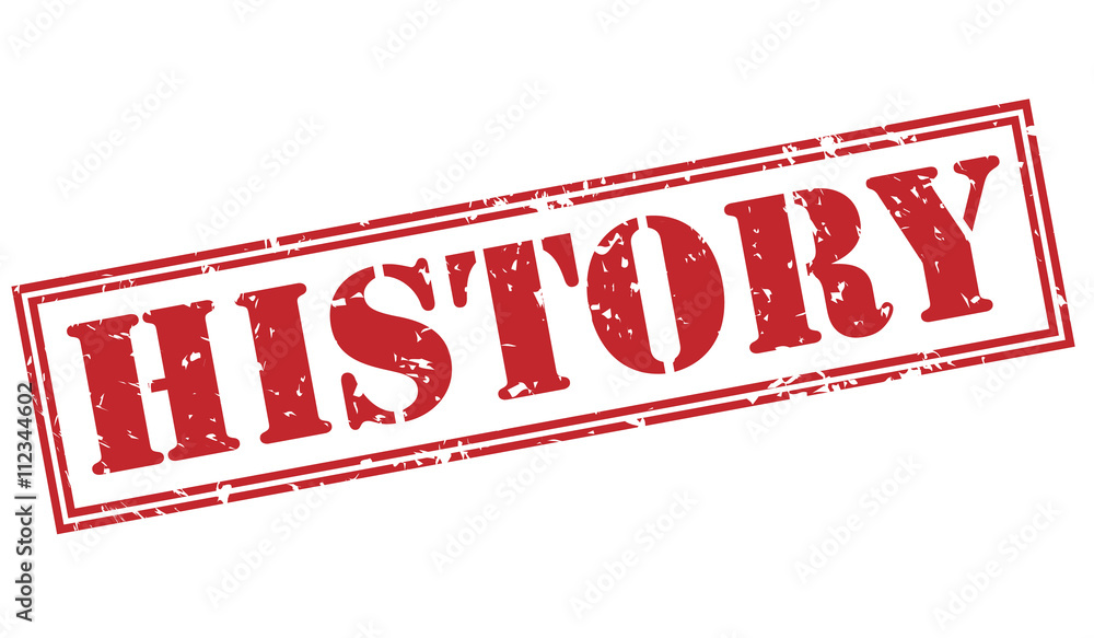 History Red Stamp On White Background Stock Illustration Adobe Stock