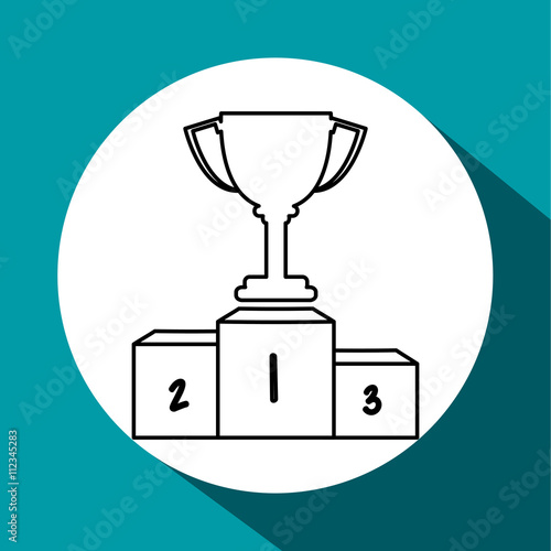 Winner design. Success concept. Flat illustration , vector