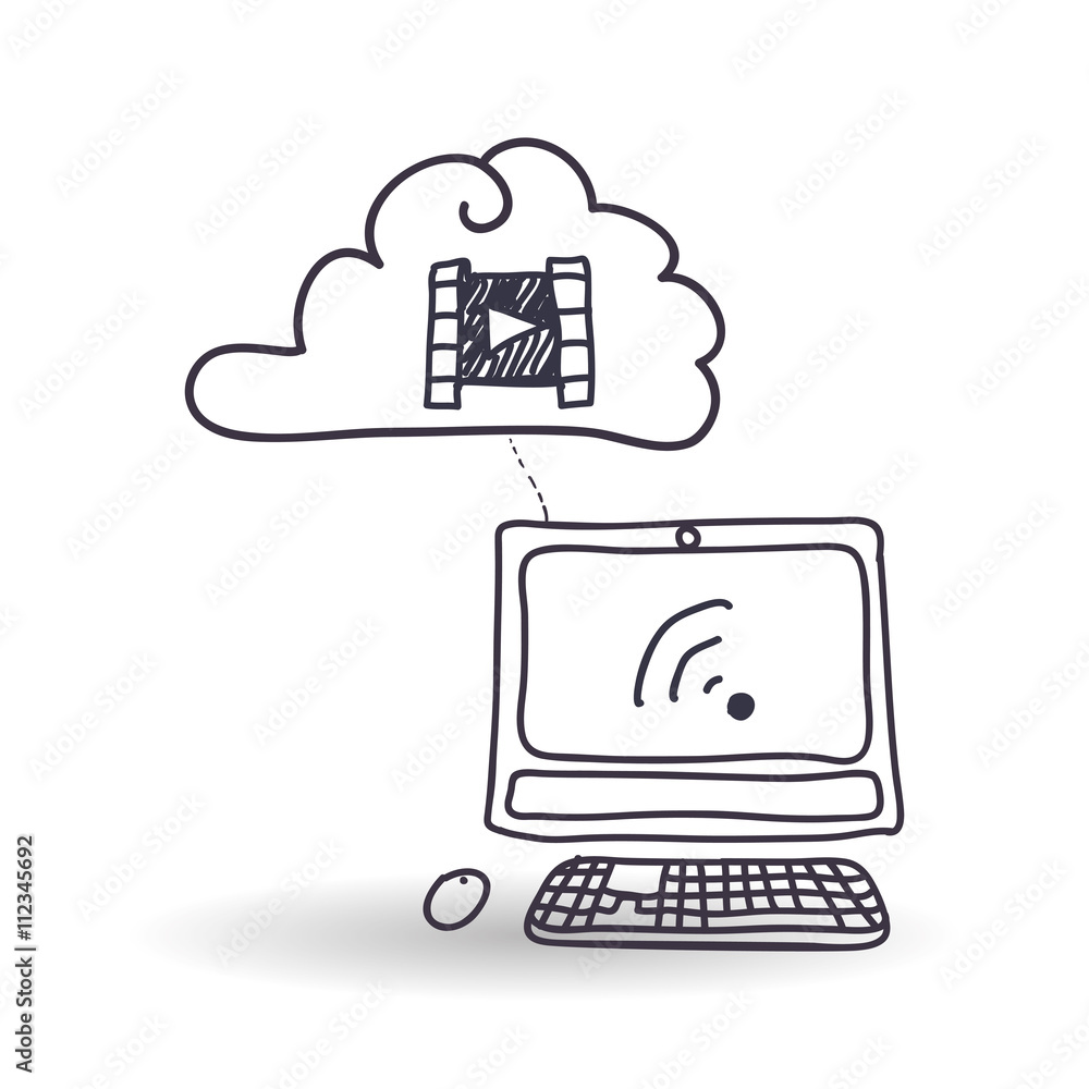 Technology design. sketch icon. Isolated illustration , vector Technology design. sketch icon. Isolated illustration , vector