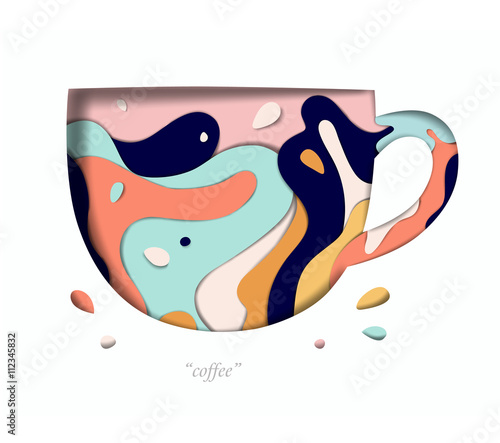 Carved paper cup
