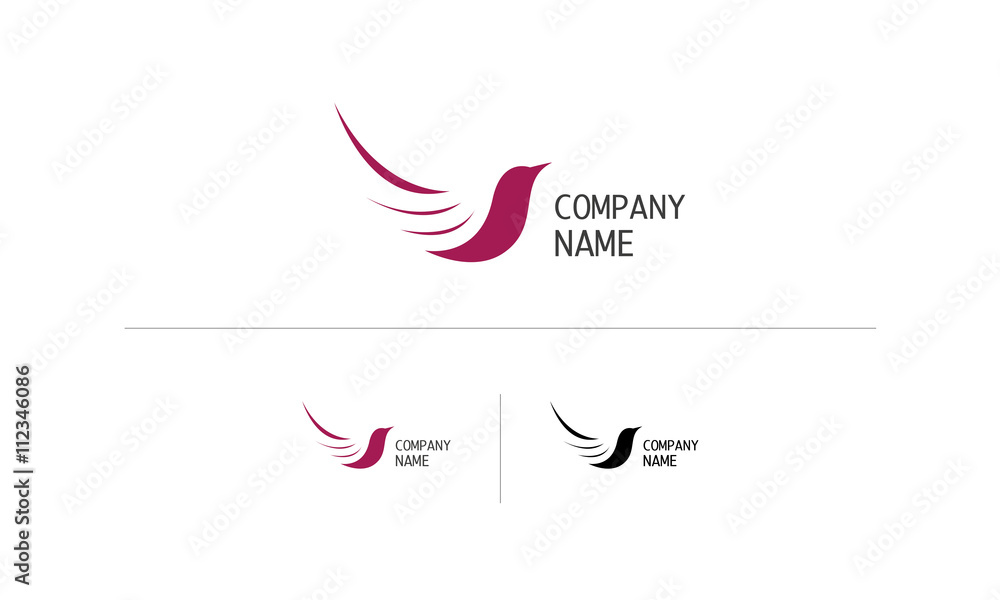 Naklejka premium Hummingbird logo
