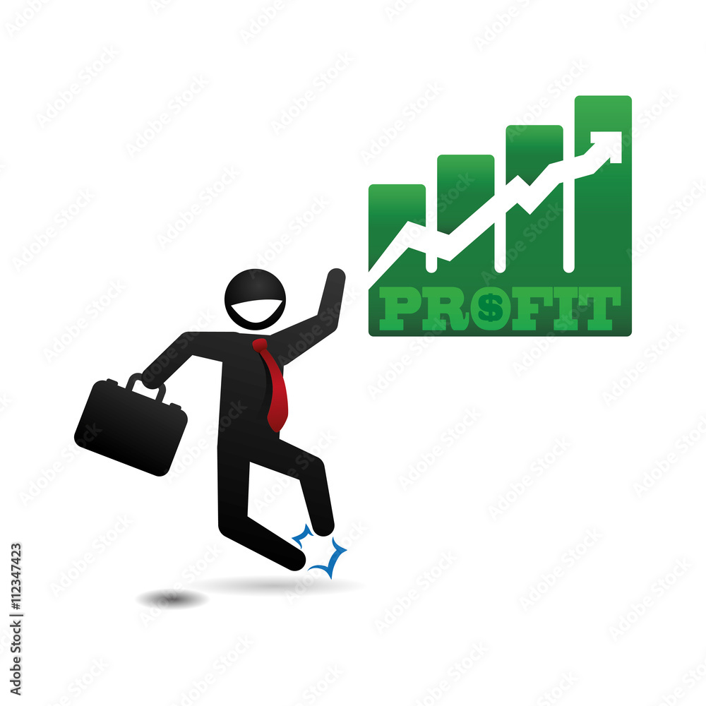 Profit design. Business icon. White background , vector Profit design. Business icon. White background , vector