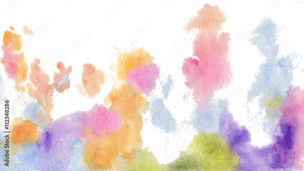 watercolor background abstract frame