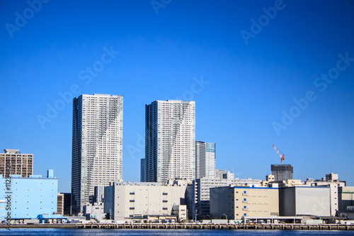 building and blue sky backgroung